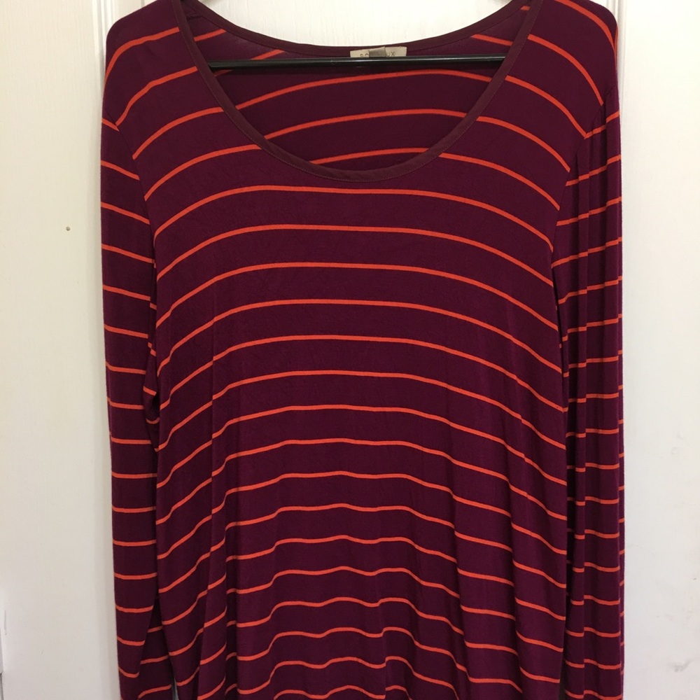 EUC Anthropologie Bordeaux Long Sleeve