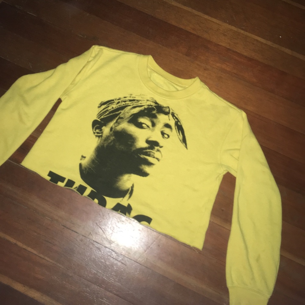 Tupac crop sweater