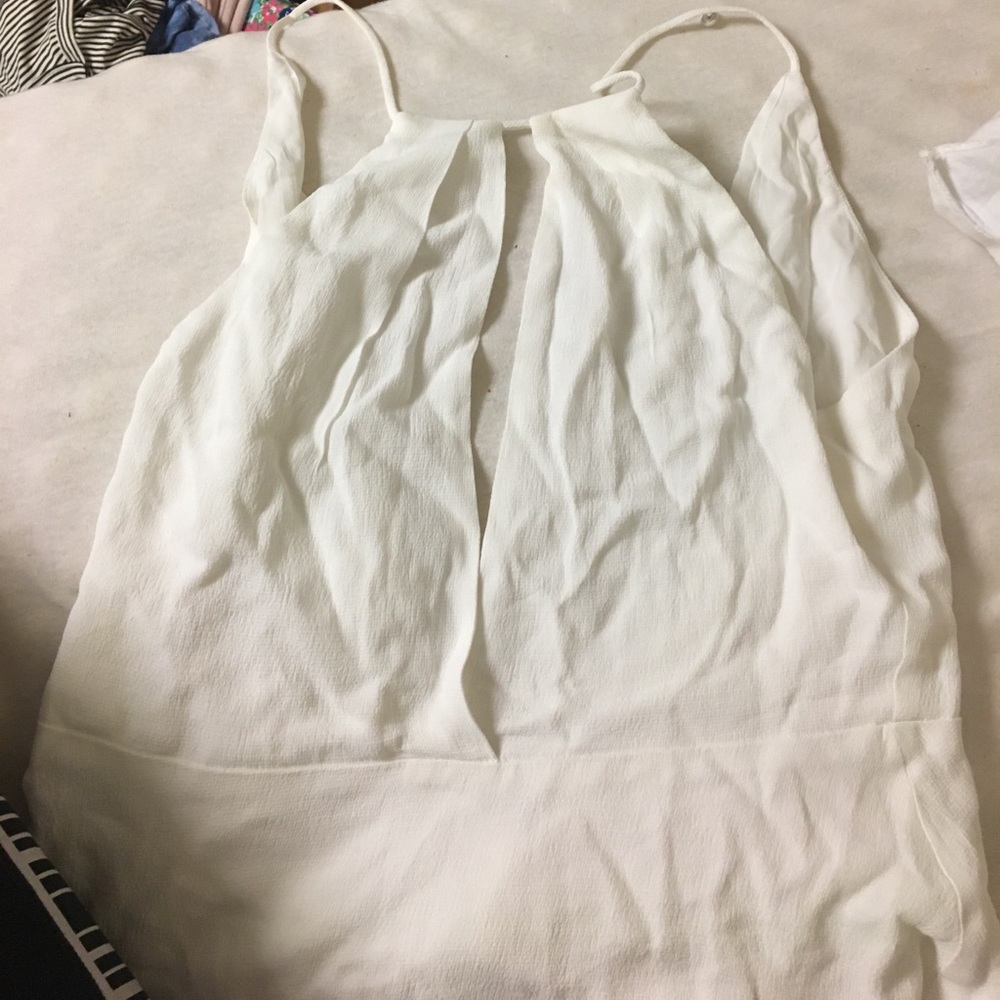 white tank top