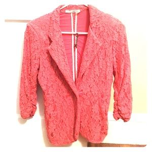 Bright pink blazer
