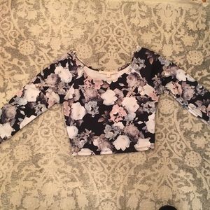 Floral crop top