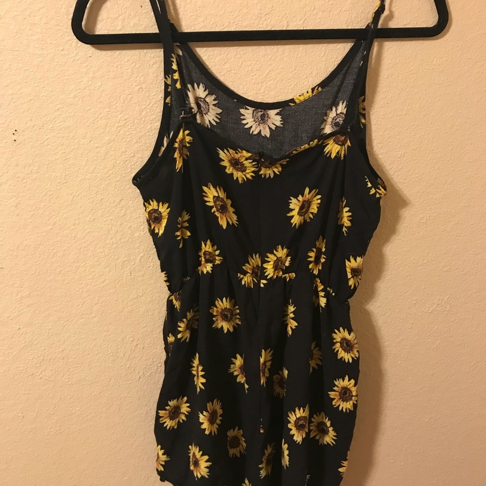 sunflower romper from pacsun