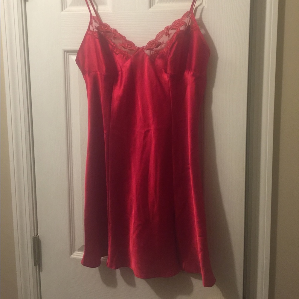 Red lingerie dress