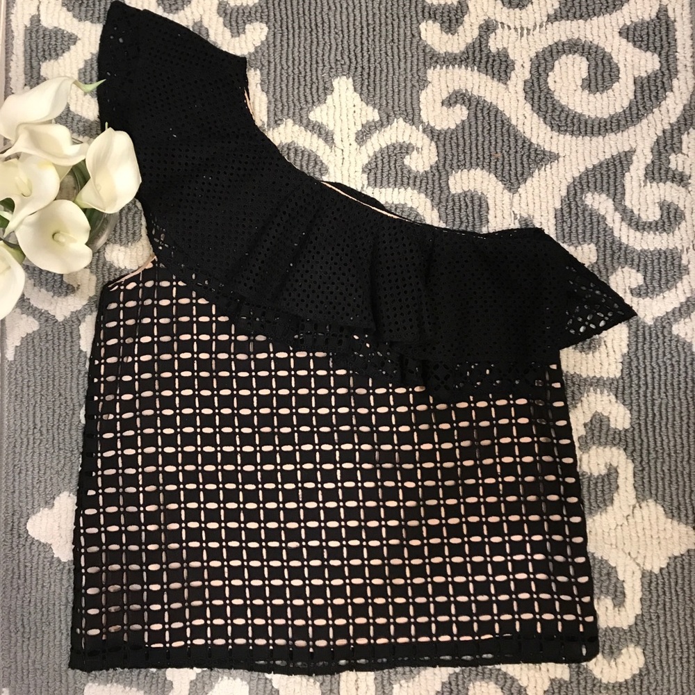 5. J Crew One Shoulder Top - Picture 5 of 7