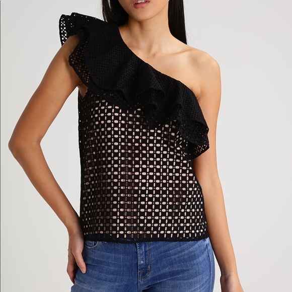 5. J Crew One Shoulder Top - Picture 4 of 7