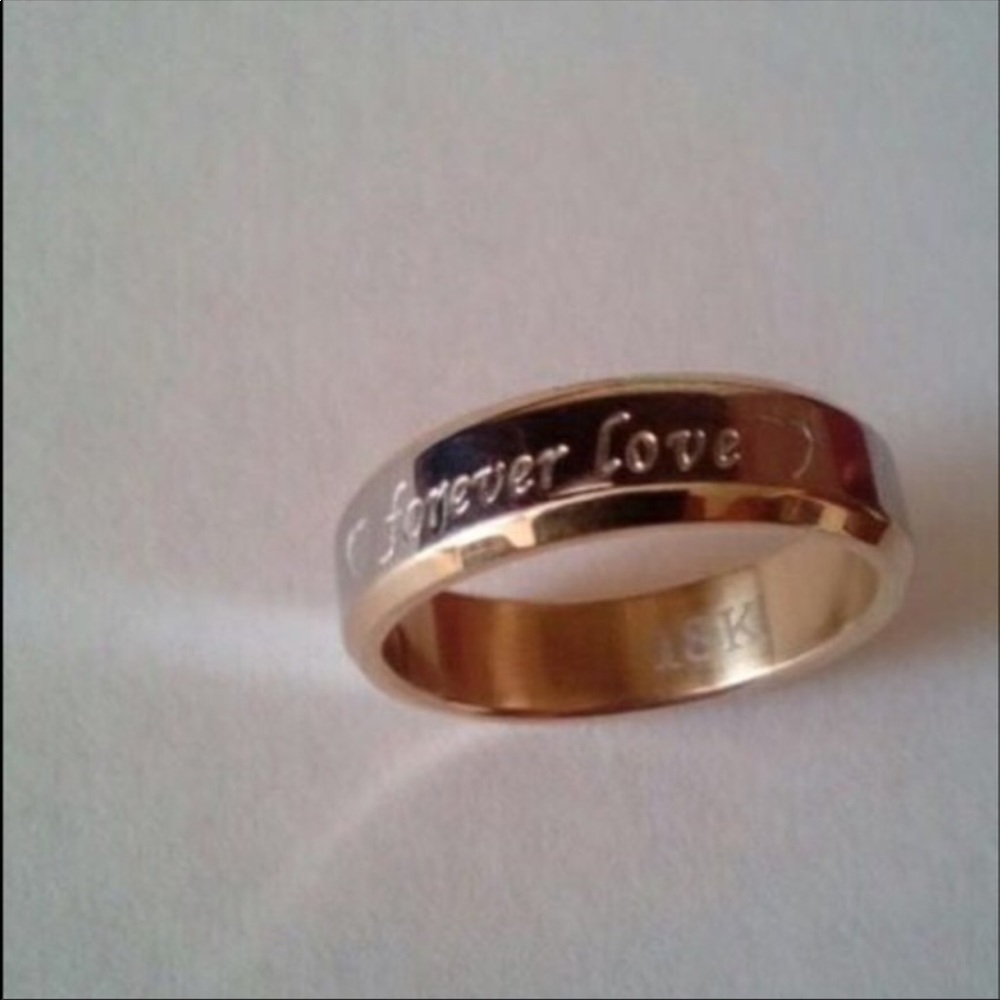 18K gold plated forever love rings - Picture 3 of 8