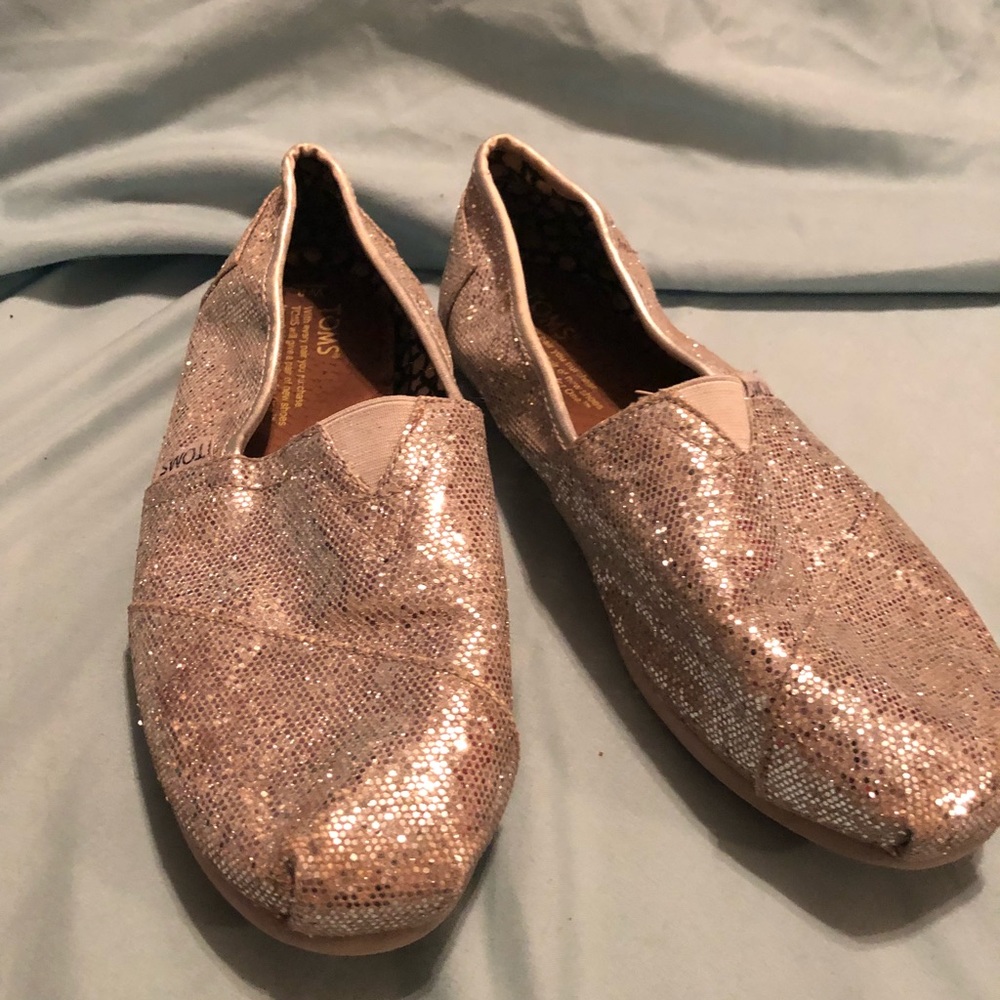 Silver glitter TOMs size 8 - Picture 3 of 8