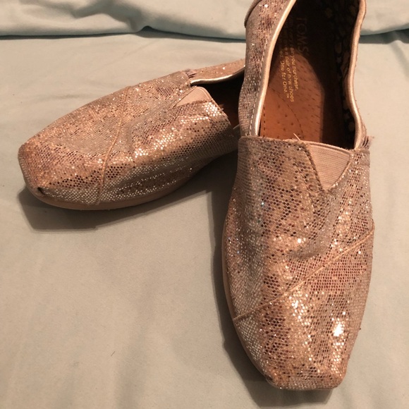 Silver glitter TOMs size 8 - Picture 2 of 8