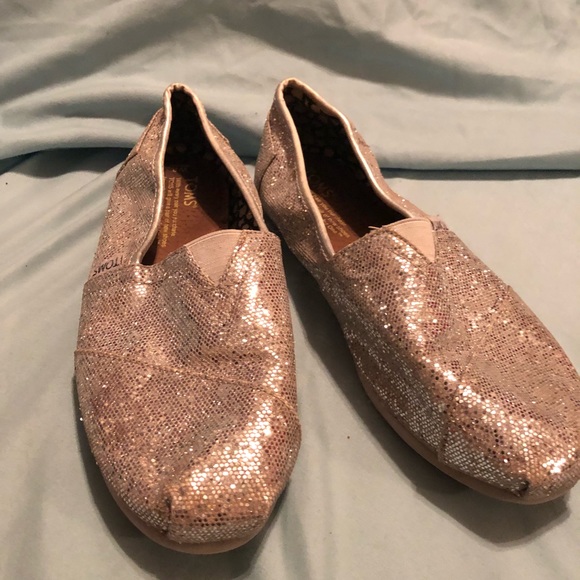 Silver glitter TOMs size 8 - Picture 3 of 8
