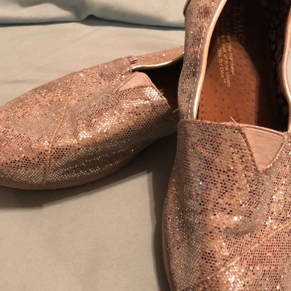 Silver glitter TOMs size 8 - Picture 6 of 8