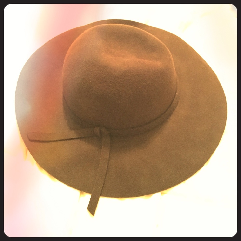 Brown Wide-Brim Fashion Hat