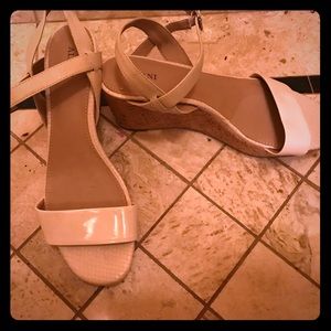 Alfani nude wedges size 9