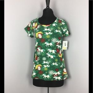 Lularoe holiday classic t