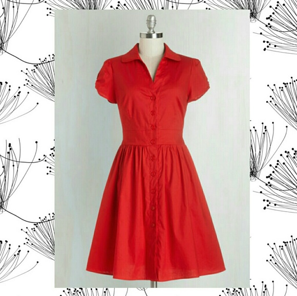 Modcloth Dresses & Skirts - MODCLOTH FERVOUR SUMMER SCHOOL COOL DRESS EUC