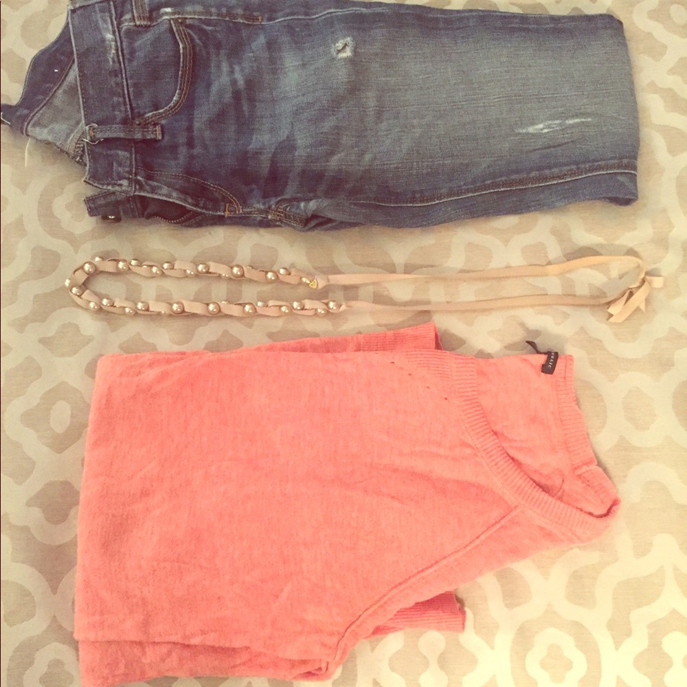 🍑 ✨ Peach Banana Republic sweater.