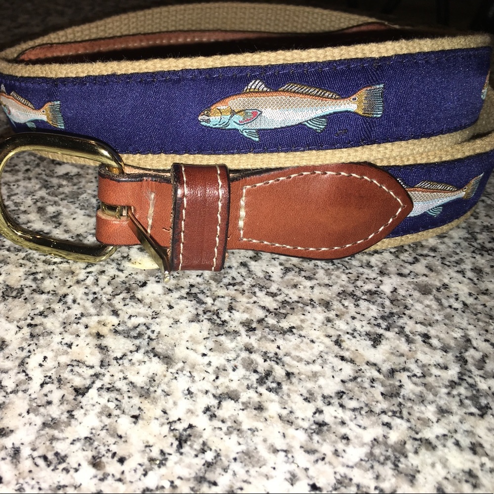 Men's red drum Belt