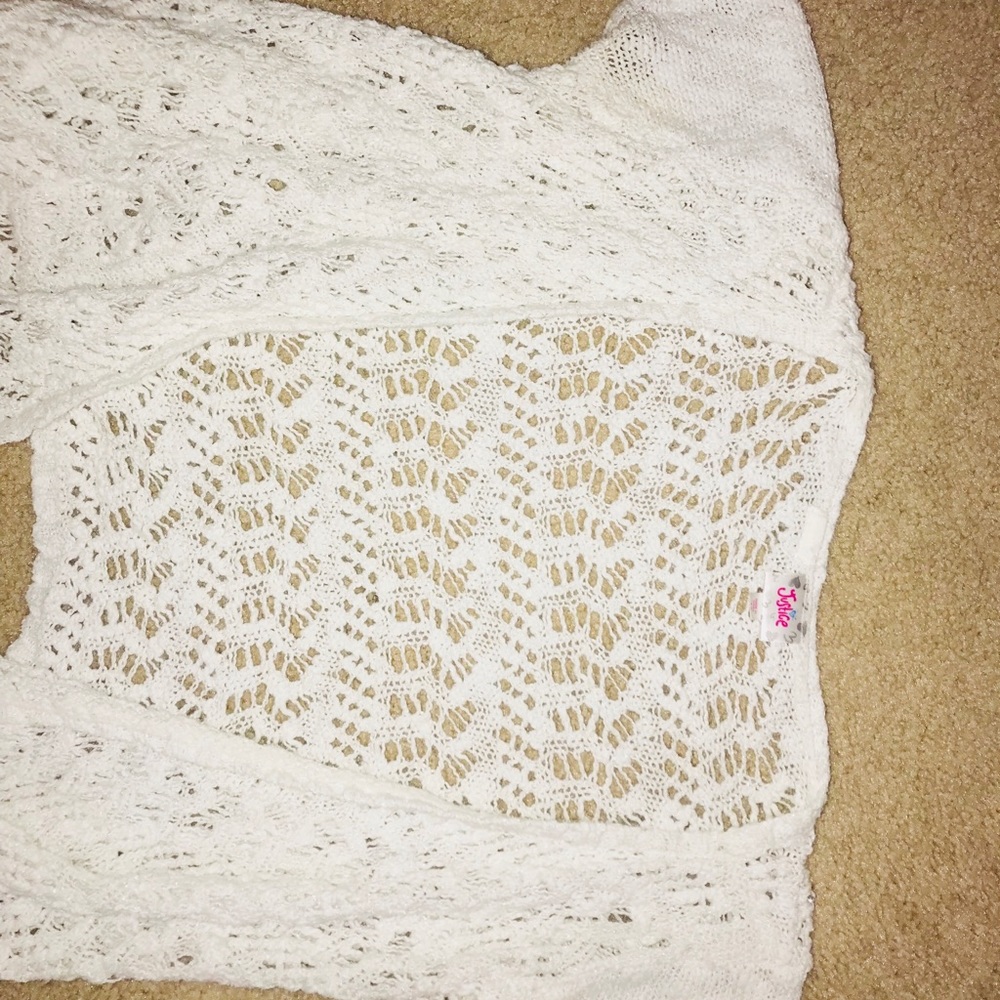 White Crochet Cardigan