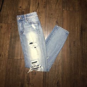 American eagle high rise jegging crop