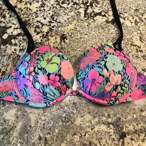 HTF Halter Push Up Bathingsuit - adds 2 cup sizes