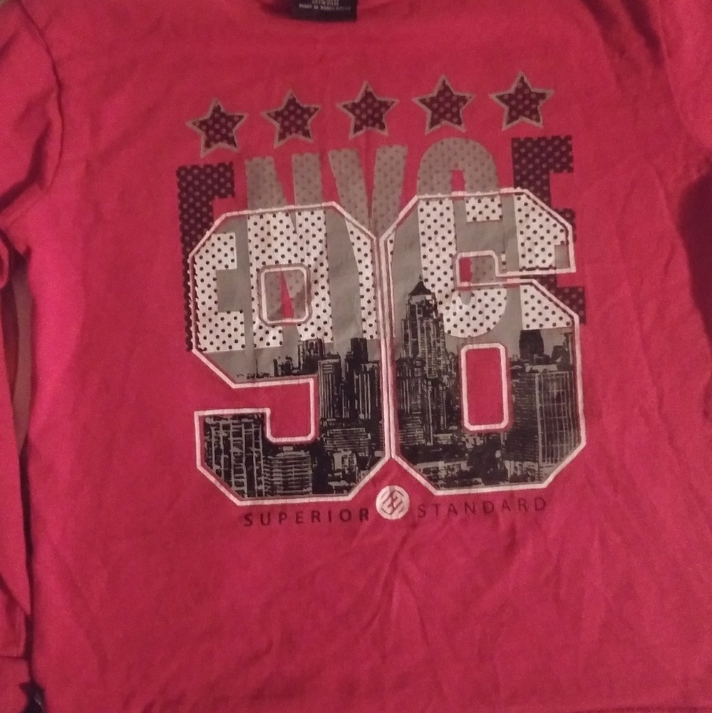 Red long sleeved Enyce shirt