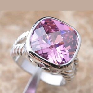 New Pink Topaz Ring sz.9