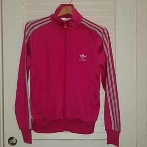 Hot Pink Adidas track jacket