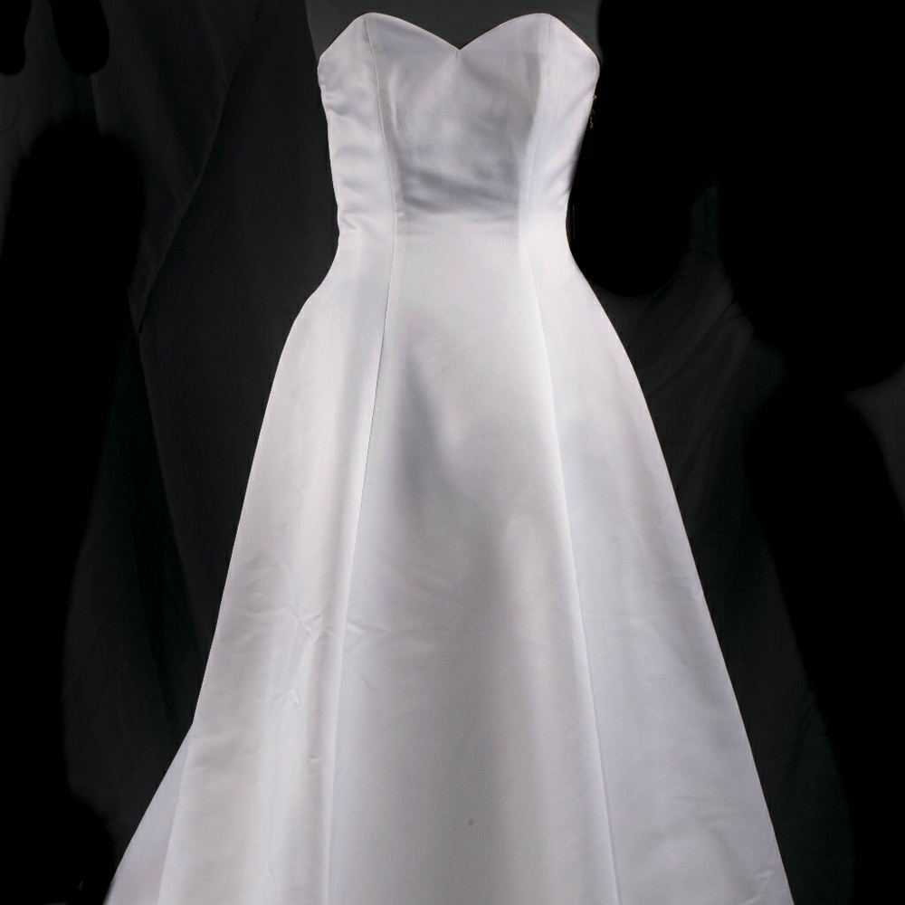White bridal gown