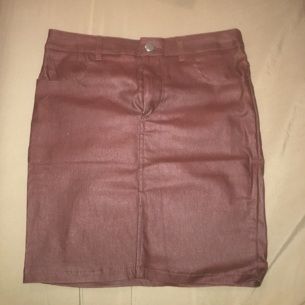 Burgundy skirt
