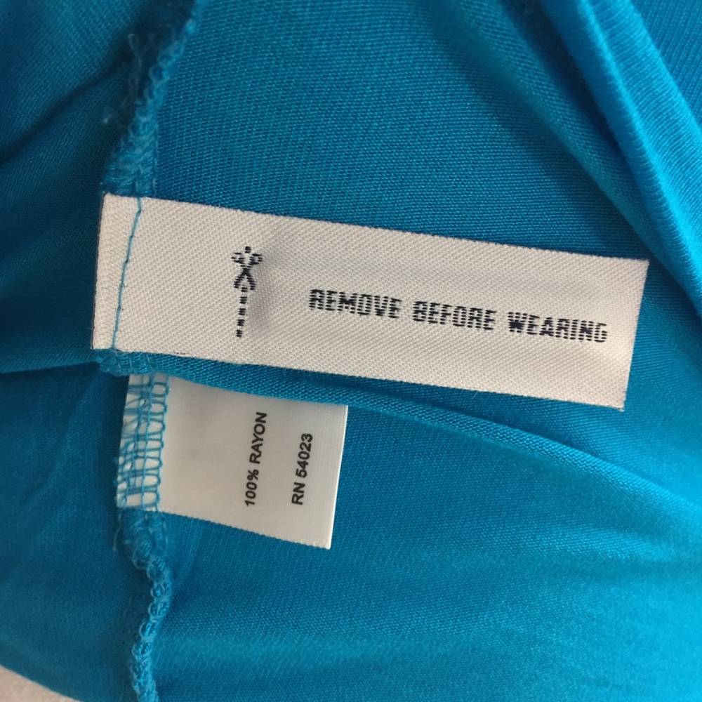 ❌Banana Republic BabyBlue Wrap Sleeveless Top - Picture 4 of 7