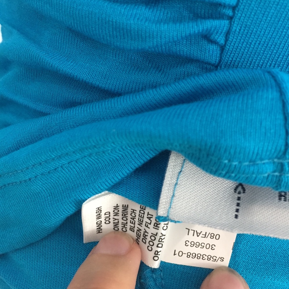 ❌Banana Republic BabyBlue Wrap Sleeveless Top - Picture 5 of 7