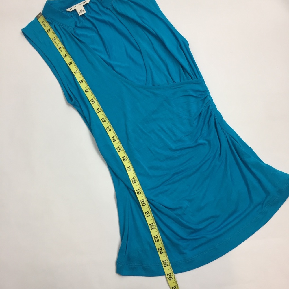 ❌Banana Republic BabyBlue Wrap Sleeveless Top - Picture 6 of 7