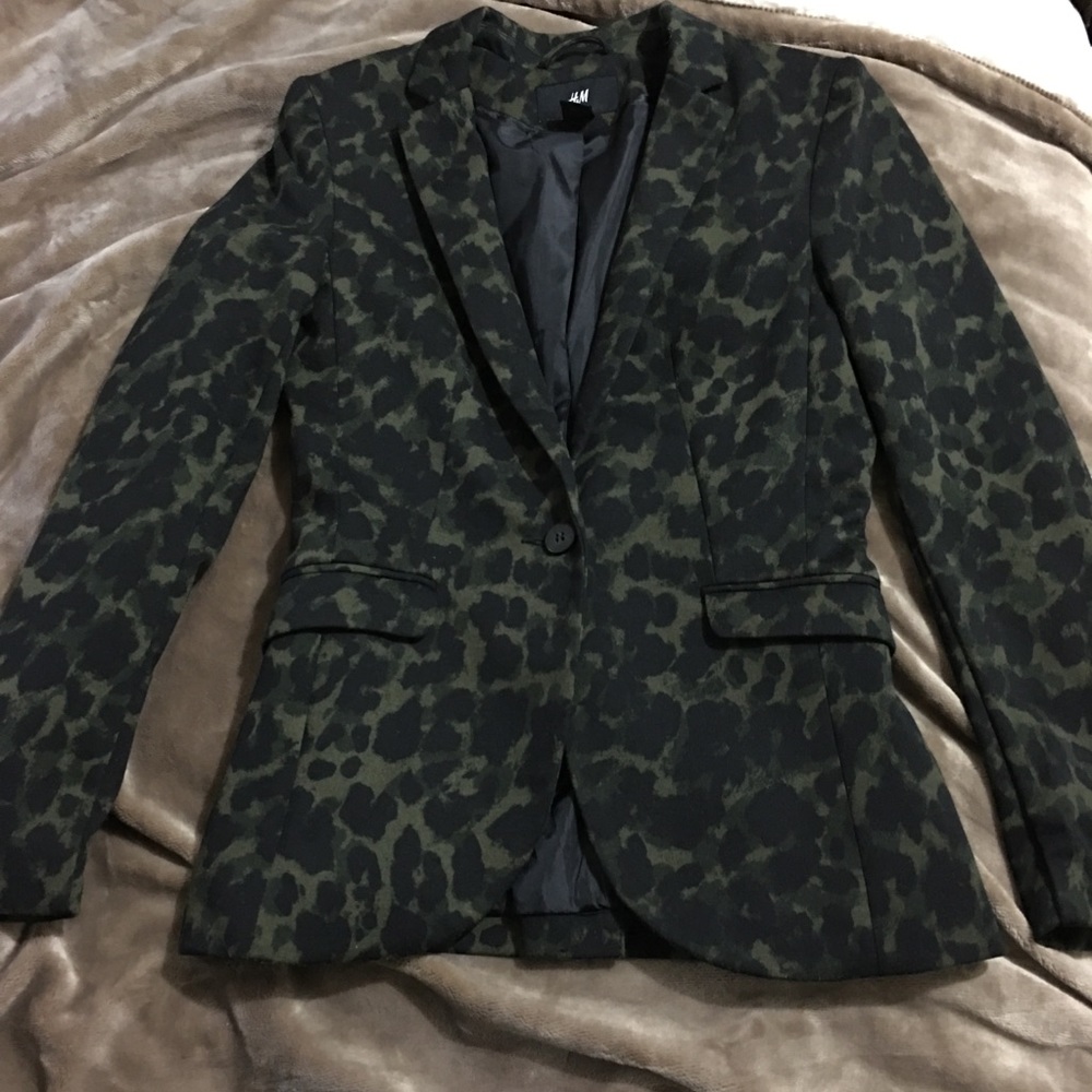 H&M Camo Blazer