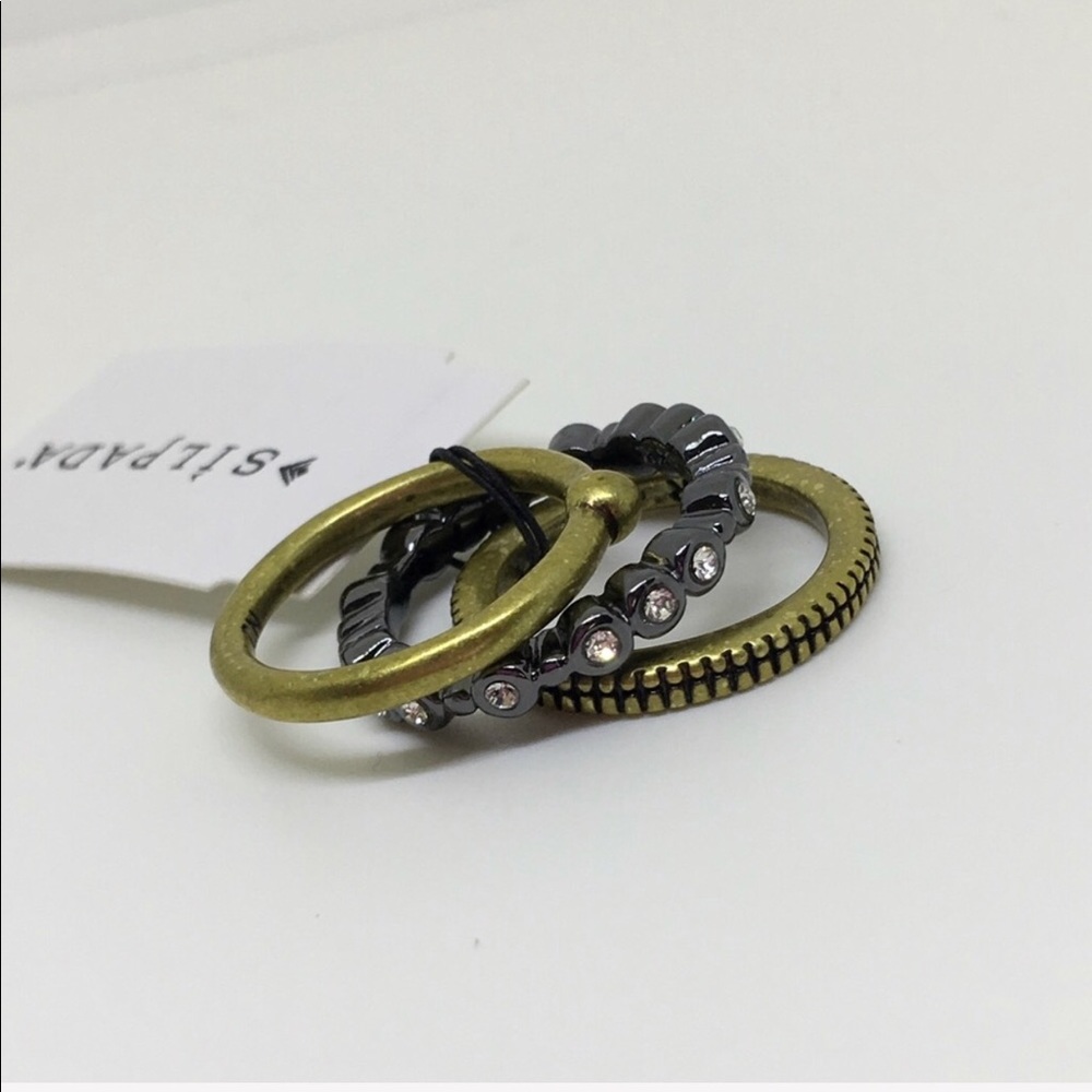 Sold out - Silpada “Destination” Stacked Ring Trio - Picture 3 of 4