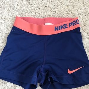 Blue Nike pros