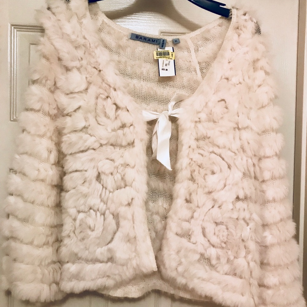 NWT Barami Fur Cropped Jacket