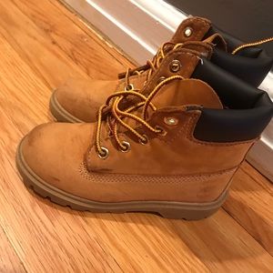 Boys 6” Timberland boot tan size 10 infant toddler