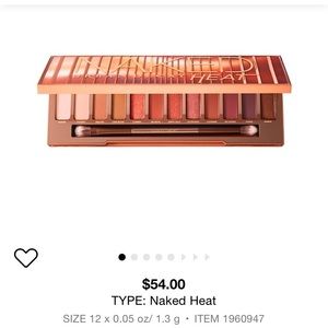 SOLD ew urban decay heat palette