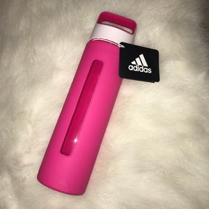 Adidas Glass Water Bottle- Pink