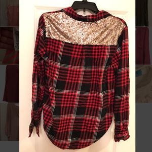 Flannel with glitter