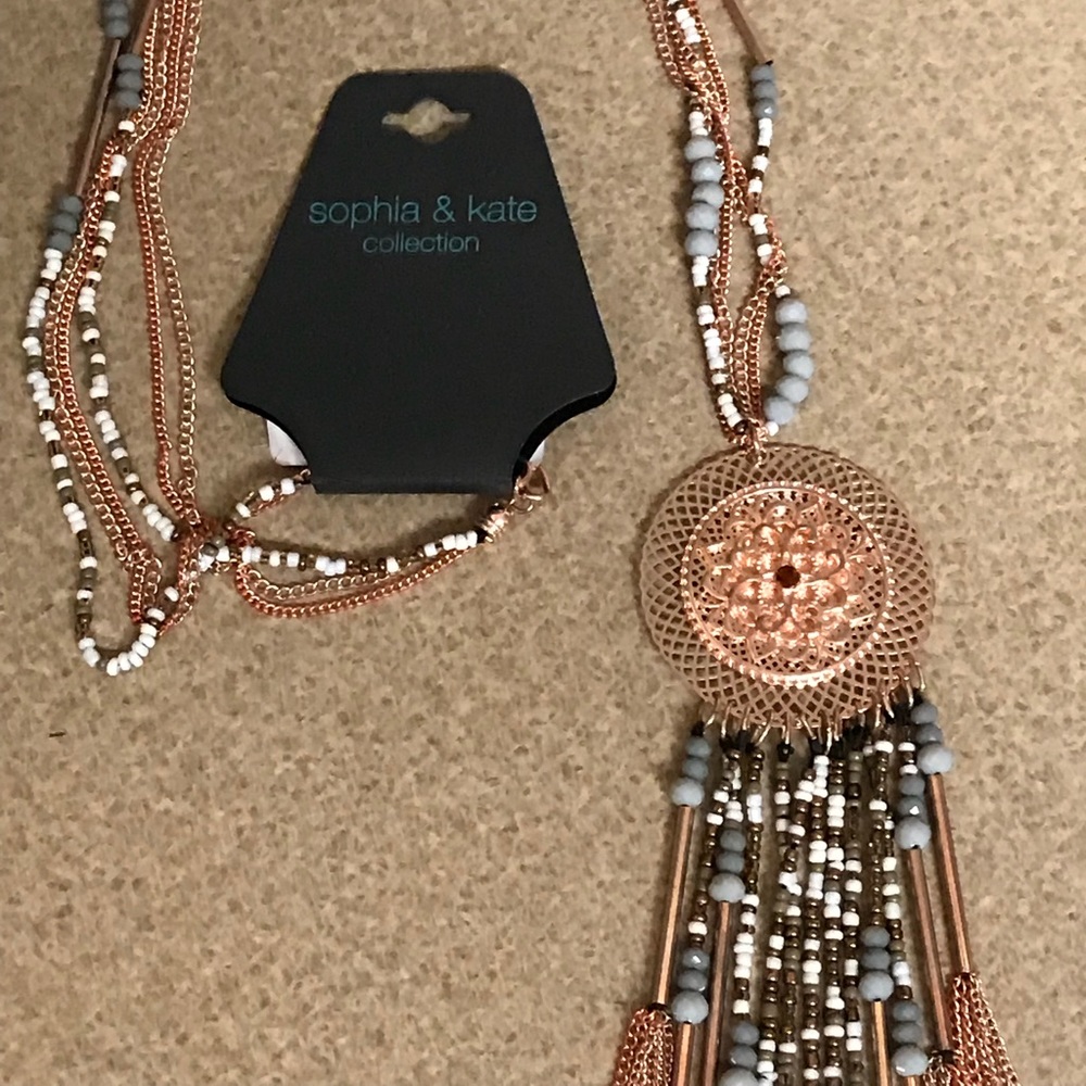 Boho Beaded Long Necklace