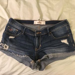 Hollister denim distressed shorts. Size 7