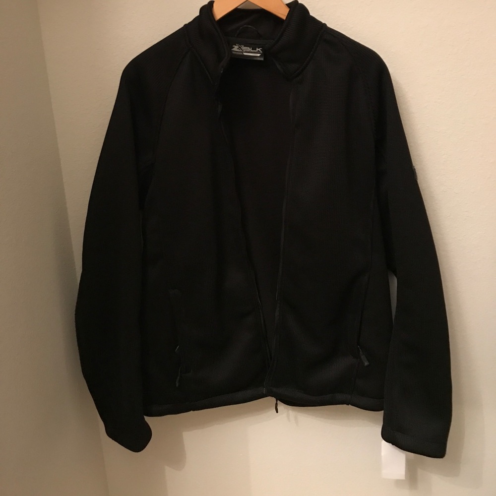 NEW ZXBLK by ZeroXposur men’s L black zipup jacket