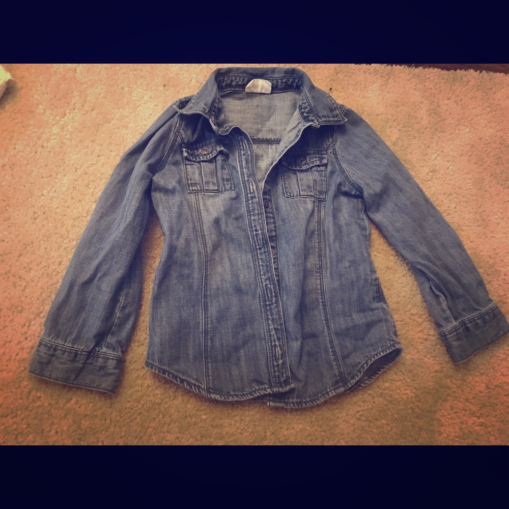 Little girl jean shirt