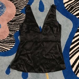 Black Satin top