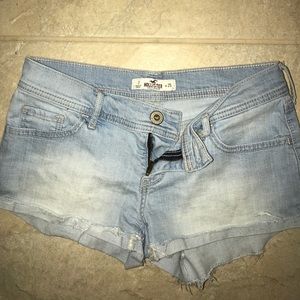 Light wash hollister shorts