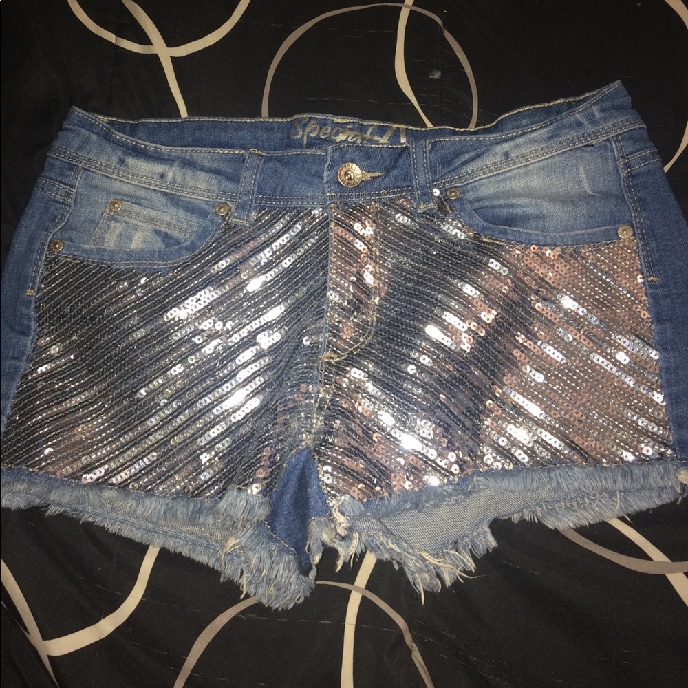 Sequin shorts