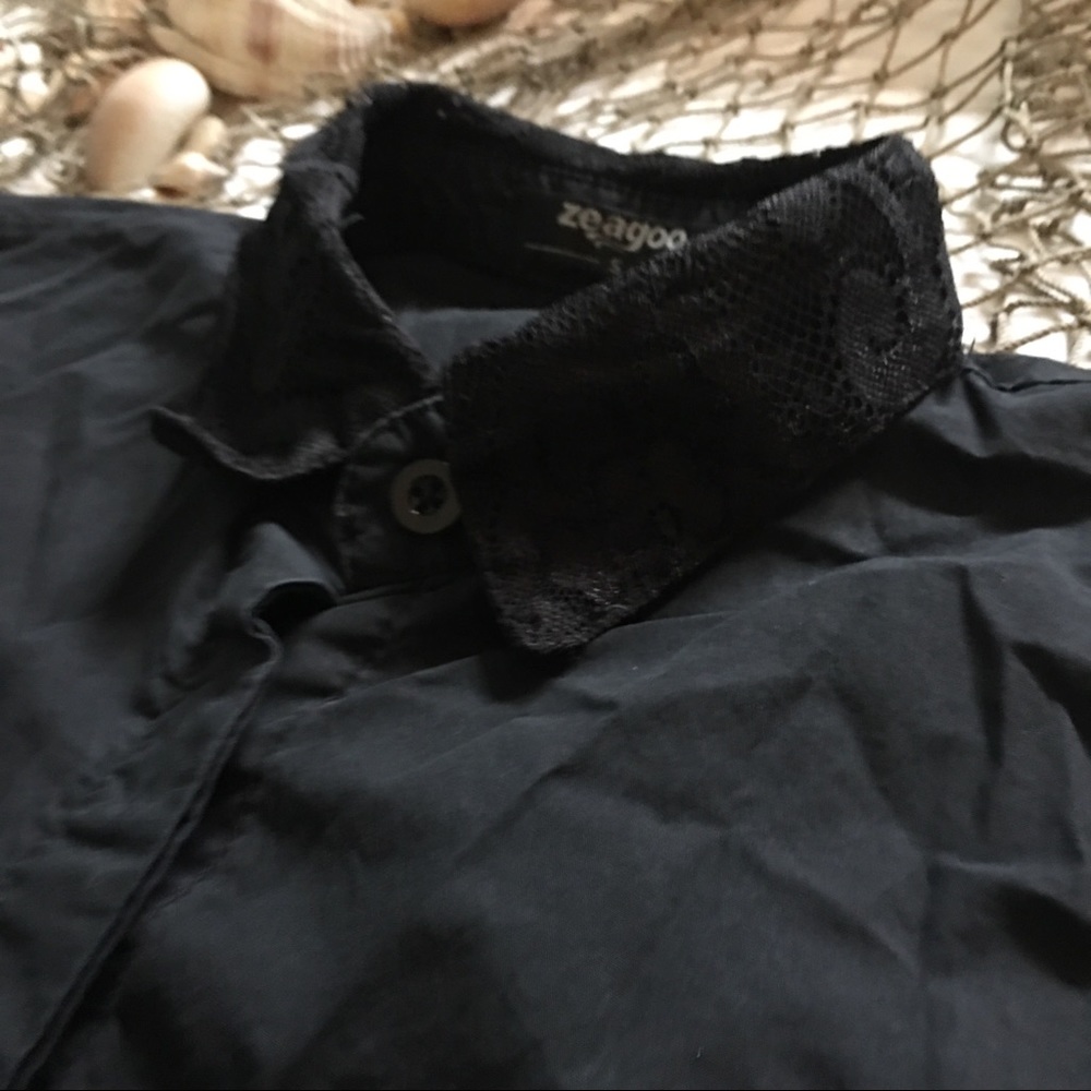 lace button down blouse - Picture 4 of 8