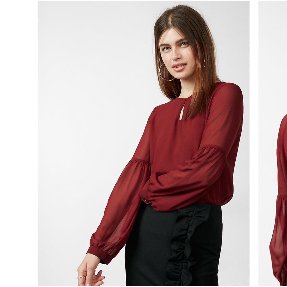 Express cut out Lang sleeve blouse