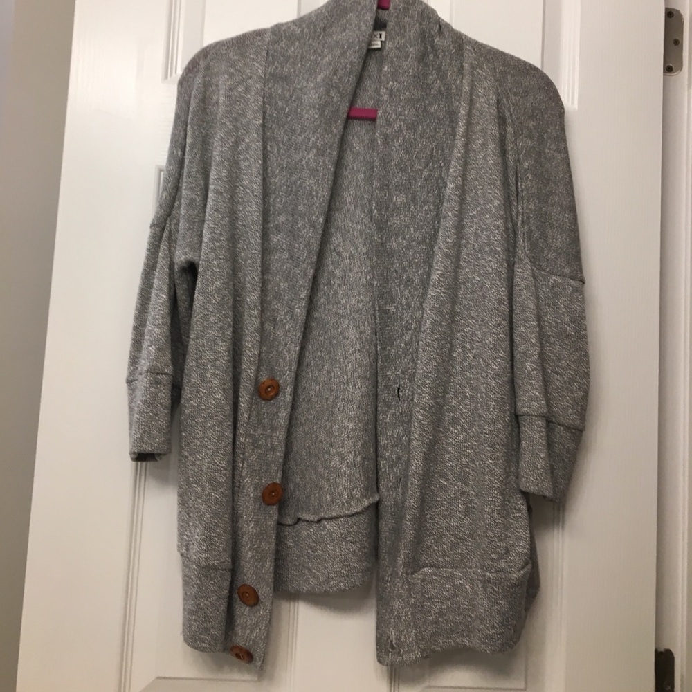 Chunky Grey Forever 21 Cardigan