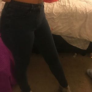 Pacsun high rise dark semi acid washed